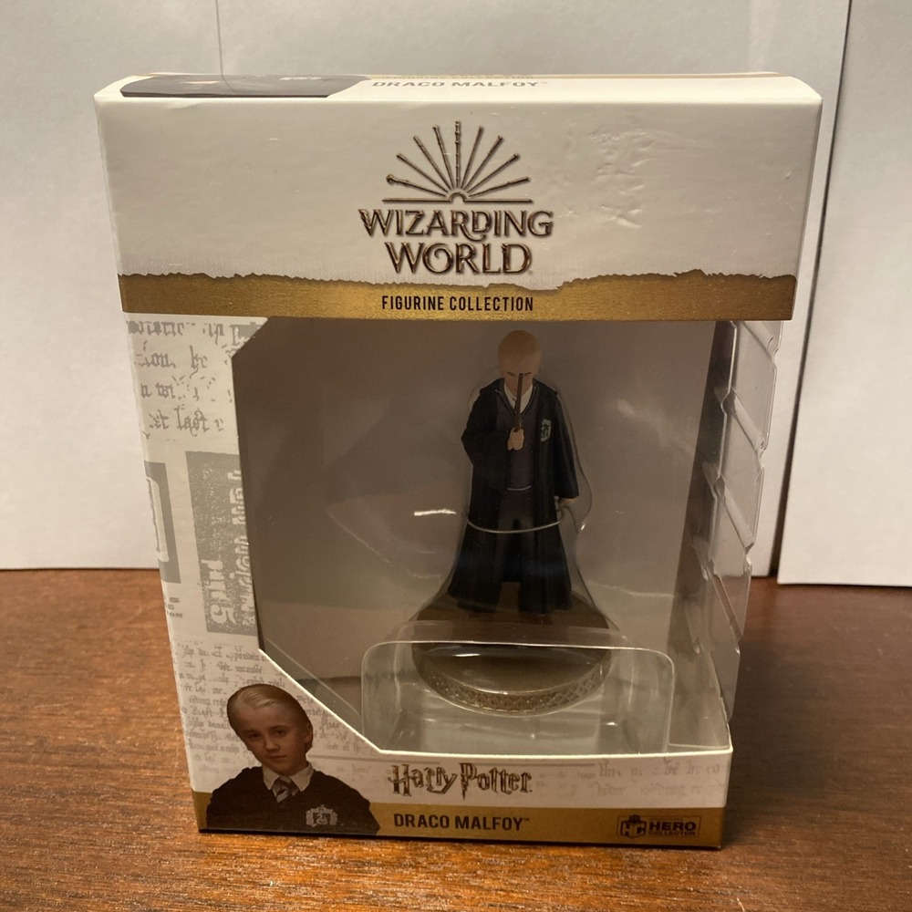 Harry Potter Wizarding World‎ Figurine Collection HTF Draco Malfoy 4.5" sealed